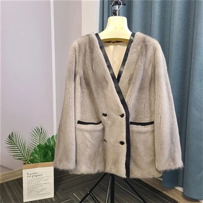 Ladies Mink Bomber Jacket